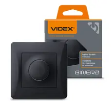 Диммер 600 Вт черный графит VIDEX BINERA