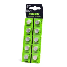 Батарейка часовая Videx AG12/LR43 BLISTER CARD 10 шт