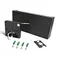 LED світильник настінний з сенсором VIDEX WL01 12W 2800K-4000K-6000K Black