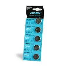 Батарейка литиевая Videx CR2032 5шт BLISTER CARD