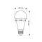 Аккумуляторная LED-лампа TITANUM A68 9W E27 4000K 220V