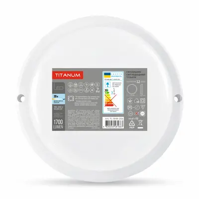 LED світильник вологозахищений круглий TITANUM 20W 6500K TL-BHR-206