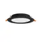LED світильник Back вбудований круглий VIDEX 15W 5000K Black