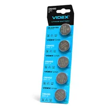 Батарейка литиевая Videx CR2450 5шт BLISTER CARD