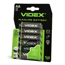Батарейка щелочная VIDEX LR6/AA 12шт BLISTER