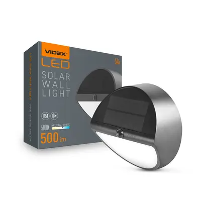 Самостоятельный настенный LED-светильник IP54 VIDEX VL-BHSO-002-S 500 лм 5000K