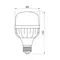 LED лампа TITANUM A80 20W E27 6500К