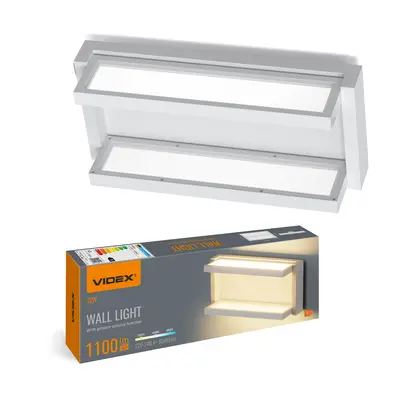 LED світильник настінний з сенсором VIDEX WL01 12W 2800K-4000K-6000K White
