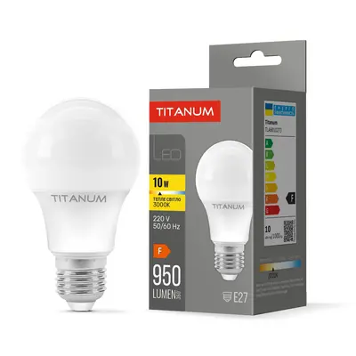 LED лампа TITANUM A60 10W E27 3000K