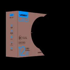 LED світильник з датчиком ІЧ IP54 круглий VIDEX 12W 5000K сенсорний білий