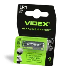 Батарейка щелочная Videx LR1 1шт BLISTER