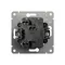 Выключатель одноклавишный проходной серый графит VIDEX NOTA (VF-NT-SW1P-GR)