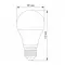 LED лампа VIDEX A60e 12W E27 3000K