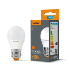 LED лампа VIDEX G45e 3.5W E27 3000K