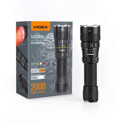 Тактический светодиодный фонарик VIDEX VLF-AT255RG 2000лм 5000K