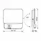 LED прожектор VIDEX F3 50W 5000K з датчиком руху 220V Black (VLE-F3-0505B-S)