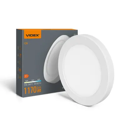 LED світильник круглий VIDEX DL6R 12W 3000K-4000K-6500K White