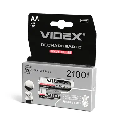 Аккумуляторы Videx HR6/AA 2100mAh double blister/2шт