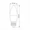 LED лампа TITANUM C37 6W E27 4100K