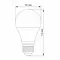 LED лампа VIDEX A60e 12V 10W E27 4100K