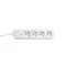 Мережевий подовжувач VIDEX ONCORD з/з 4п 3м (3x1.5мм) з кнопкою White