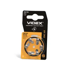 Батарейка воздушно-цинковая Videx ZA10 (PR70) BLISTER 6