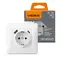 Одинарная розетка с заземлением с USB+USB-C белого цвета VIDEX BINERA