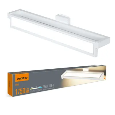 Светильник настенный LED с датчиком VIDEX WL02 18W 2800K-4000K-6000K Белый