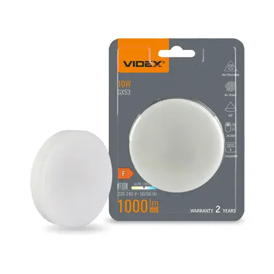 Светодиодная лампа VIDEX GX53 10W 4100K 220V