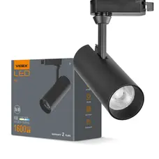 LED трековый светильник VIDEX 20W 4100K черный