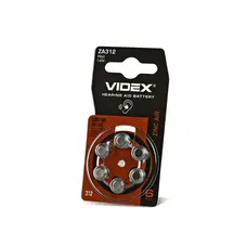 Батарейка воздушно-цинковая Videx ZA312 (PR41) BLISTER 6
