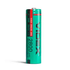 Аккумулятор Videx 18650 (высокого тока) 20A 2800mAh bulk/1шт