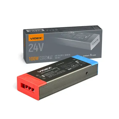 Блок питания для LED-ленты VIDEX DC24V 4.16A 100W IP20 (VL-LST-P100-24V)