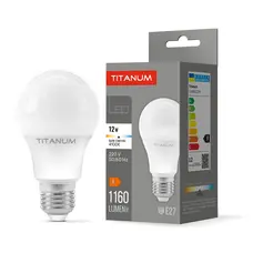 LED лампа TITANUM A60 12W E27 4100K 220V