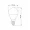 LED лампа TITANUM G45 6W E14 4100K