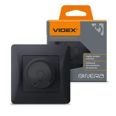 Светодиодный диммер 200 Вт, черный графит VIDEX BINERA