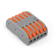 Клеммник быстрого монтажа 5+5п серый PA (TF-KNG-225) TITANUM