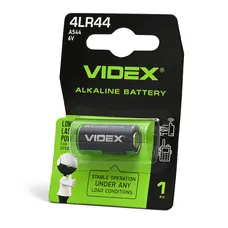Батарейка щелочная Videx 4LR44/A544 1шт BLISTER