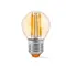 LED лампа VIDEX Filament G45FA 6W E27 2200K бронза