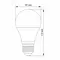 LED лампа VIDEX A60eD 10W E27 4100K дімерна