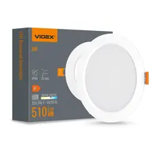 Светильник LED Back встраиваемый круглый VIDEX 6W 5000K