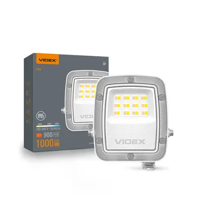 Светодиодный прожектор VIDEX F5 10W 3000-5000-6500K 230V белый (VL-F5-010CW)