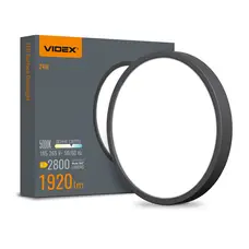 LED Світильник круглий накладний VIDEX 24W 5000K Black