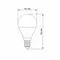 LED лампа VIDEX G45e 7W E14 4100K