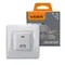 Розетка USB-A + USB-C PD20W серебристый шелк VIDEX BINERA