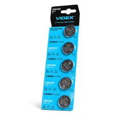 Батарейка литиевая Videx CR2430 5шт BLISTER CARD