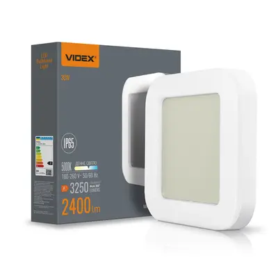 Светильник LED ART IP65 квадратный VIDEX 30W 5000K