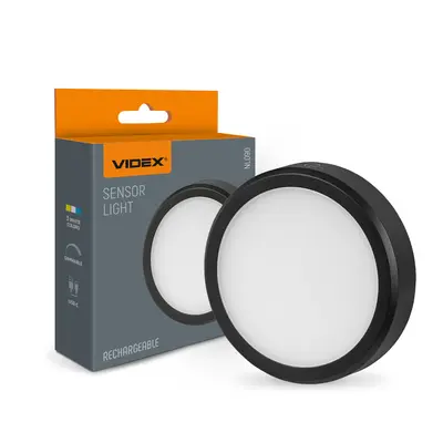 Светильник LED на аккумуляторе с датчиком движения VIDEX VL-NL090B Черный