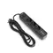 Сетевой удлинитель VIDEX ONCORD с 3 розетками 3 м (3x1.5 мм) 2.4 А 2 USB+USB-C с кнопкой, черный