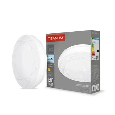LED світильник настінно-стельовий TITANUM 24W 5000K Орбіта